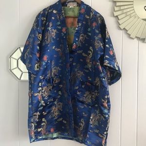 Eastern Collection Silky Blue Dragon Robe